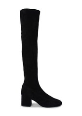 By Far Carlos Over the Knee Stretch Leather Boot in Black at Nordstrom