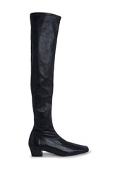 By Far Collette Block Heel Tall Boot in Black at Nordstrom