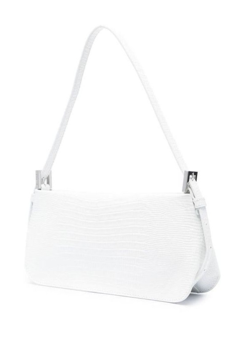 BY FAR Dulce embossed leather shoulder bag