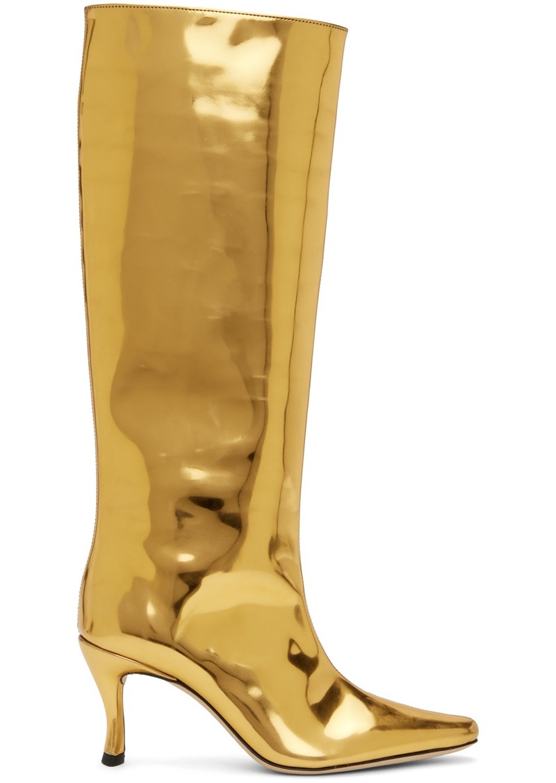 BY FAR Gold Stevie 42 Boots