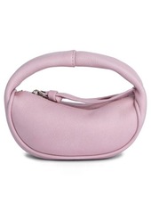 By Far Micro Cush Leather Top Handle Bag in Peony at Nordstrom