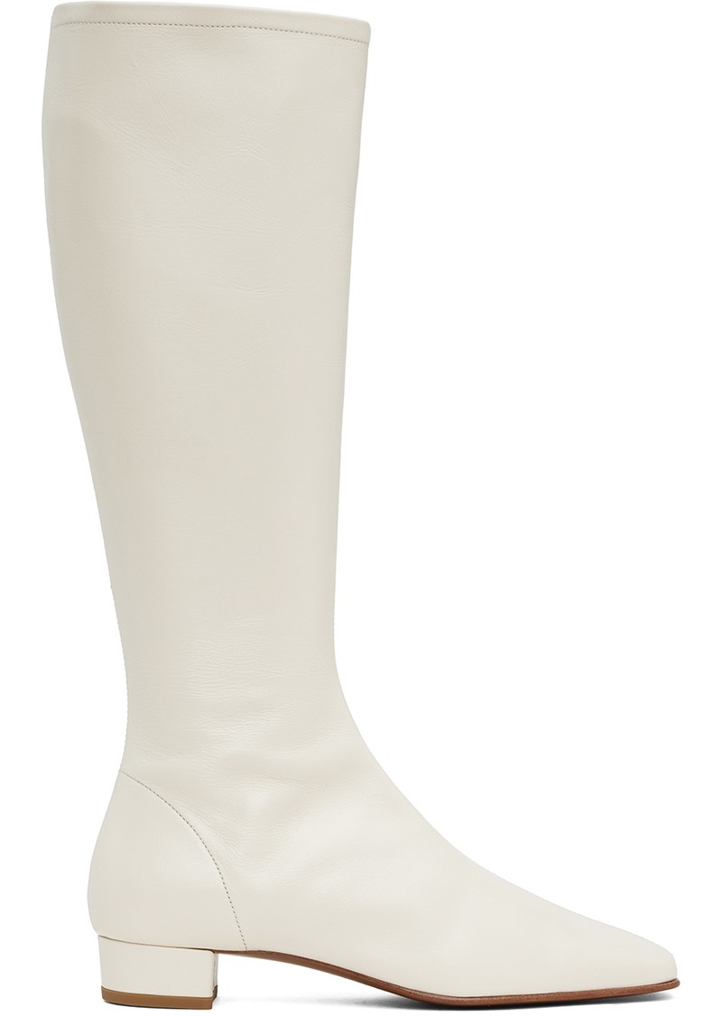 BY FAR Off-White Edie Tall Boots