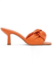 BY FAR Orange Lana Heeled Sandals