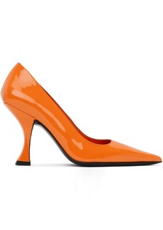 BY FAR Orange Viva Heels