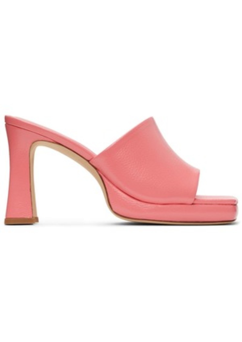 BY FAR Pink Beliz Venus Heeled Sandals