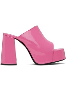 BY FAR Pink Brad Heeled Sandals