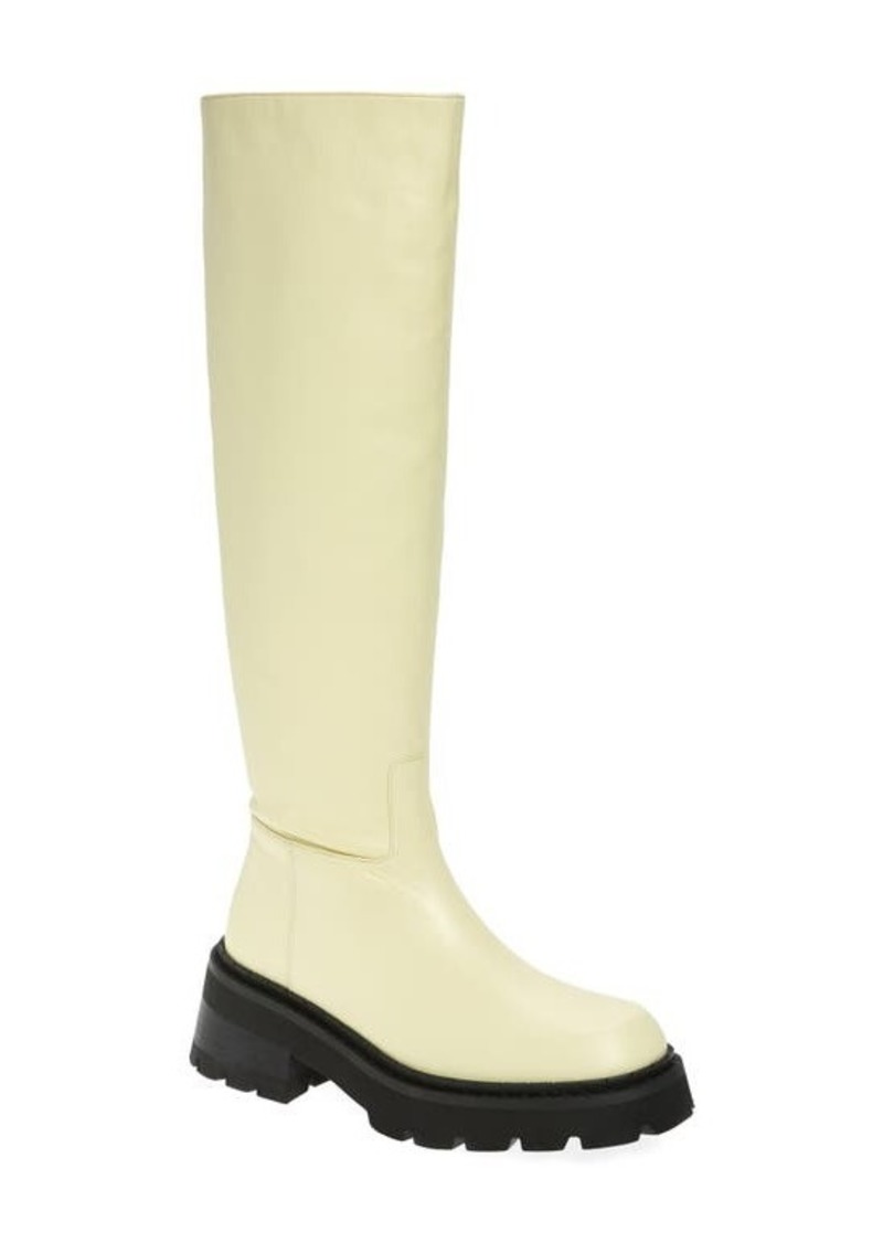 By Far Russell Platform Riding Boot in Ivory at Nordstrom