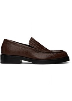 BY FAR SSENSE Exclusive Brown Rafael Loafers