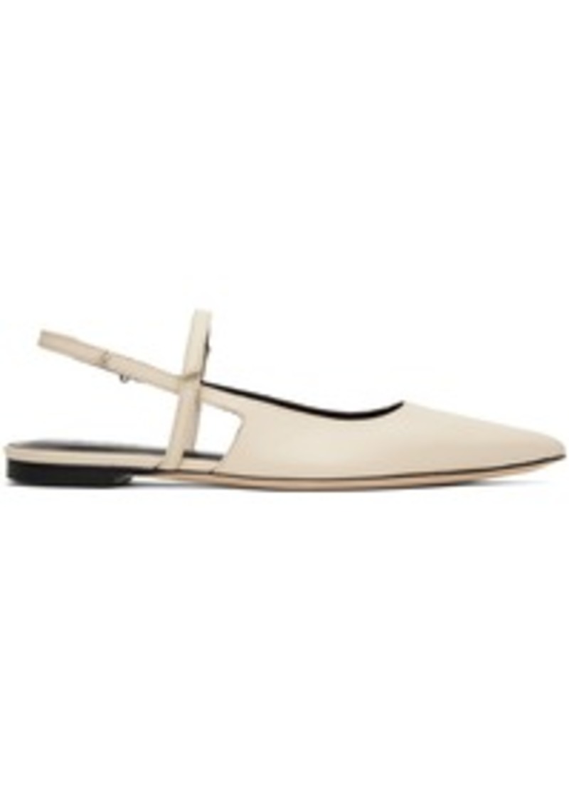 BY FAR SSENSE Work Capsule - Off-White Jess Ballerina Flats