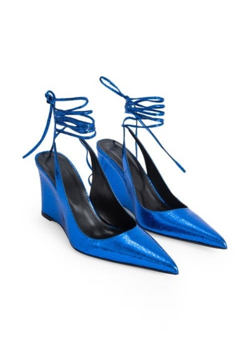 By Far Vaughn Pointed Toe Pump in Blue at Nordstrom