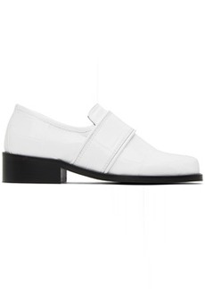 BY FAR White Cyril Loafers