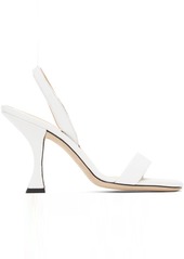 BY FAR White Lotta Heeled Sandals