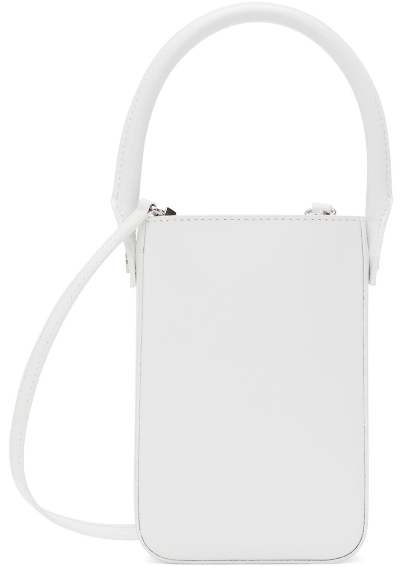 BY FAR White Note Bag