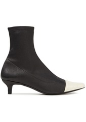 By Far Woman Karl Two-tone Leather Ankle Boots Black