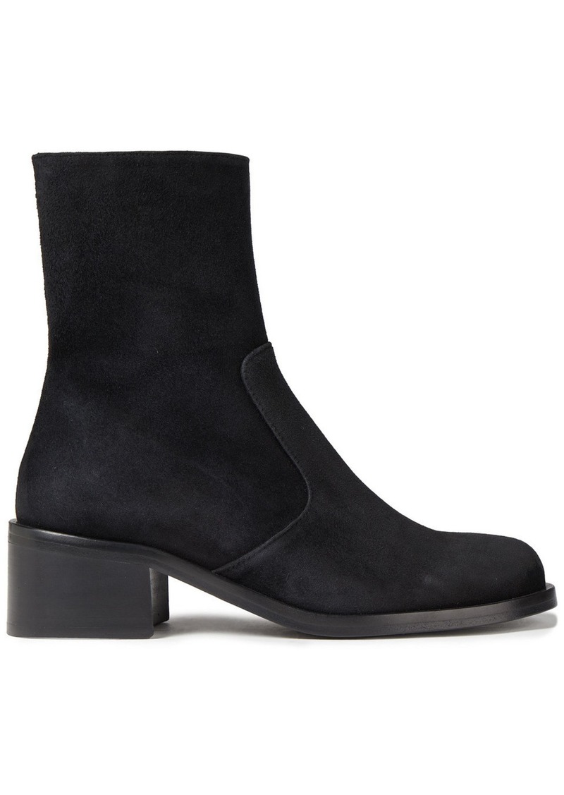 By Far Woman Lara Suede Ankle Boots Black