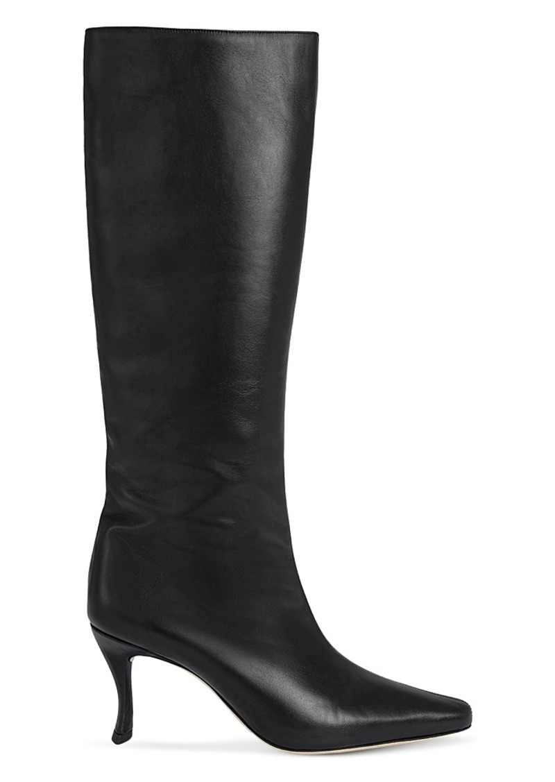 By Far Women's Stevie Pointed Toe High Heel Tall Boots
