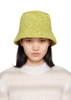 BY FAR Yellow Robbie Bucket Hat