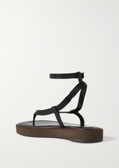BY FAR Cece Textured-leather Sandals