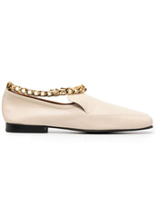BY FAR chain detail loafers