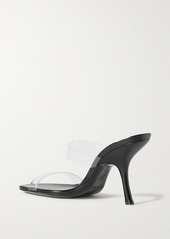 BY FAR Clara Pvc And Glossed-leather Mule