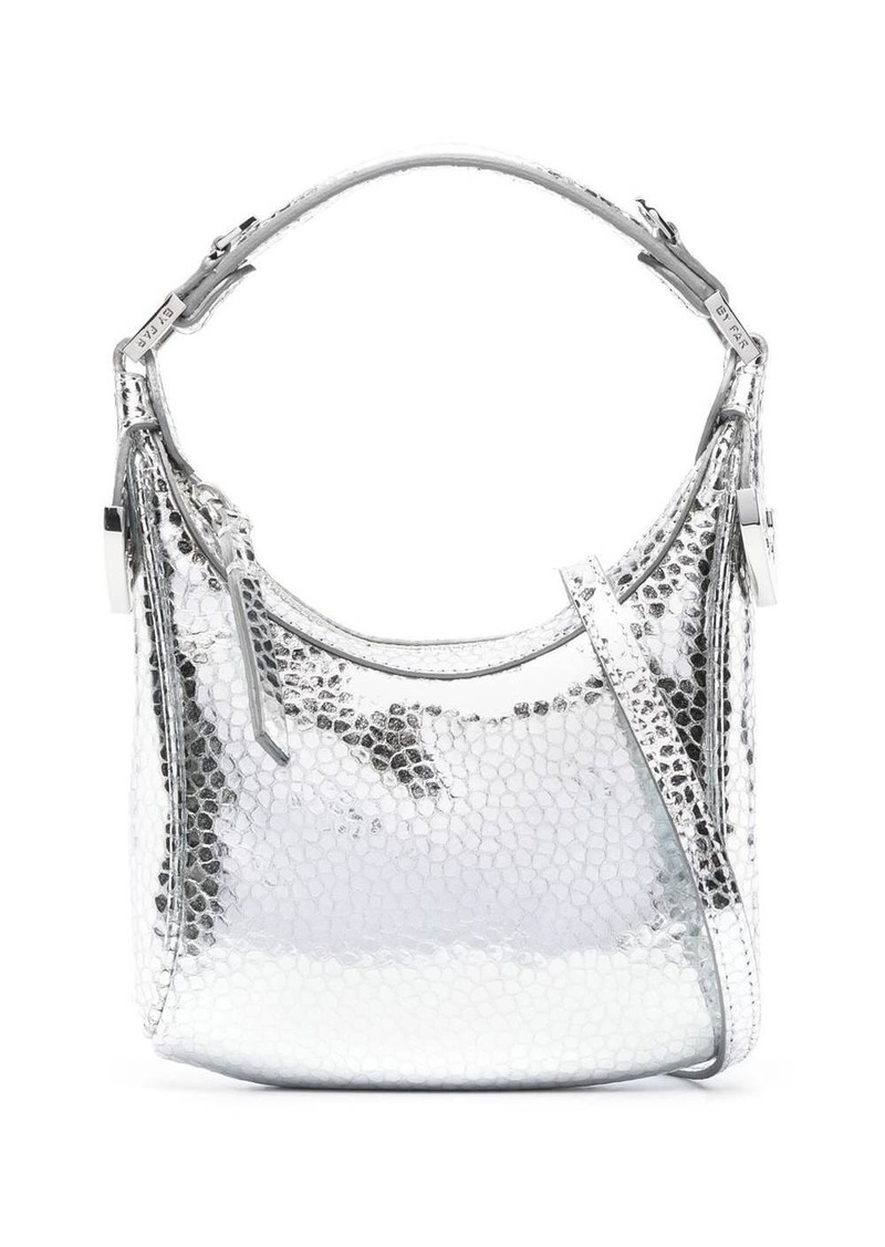 BY FAR Cosmo metallic top-handle bag