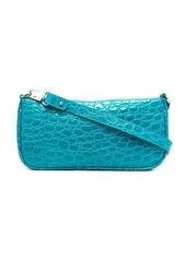 BY FAR crocodile-embossed leather shoulder bag