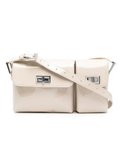 BY FAR double-flap leather bag