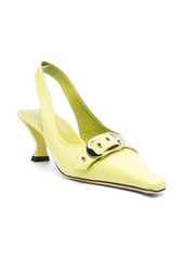 BY FAR Evita 65mm slingback leather pumps