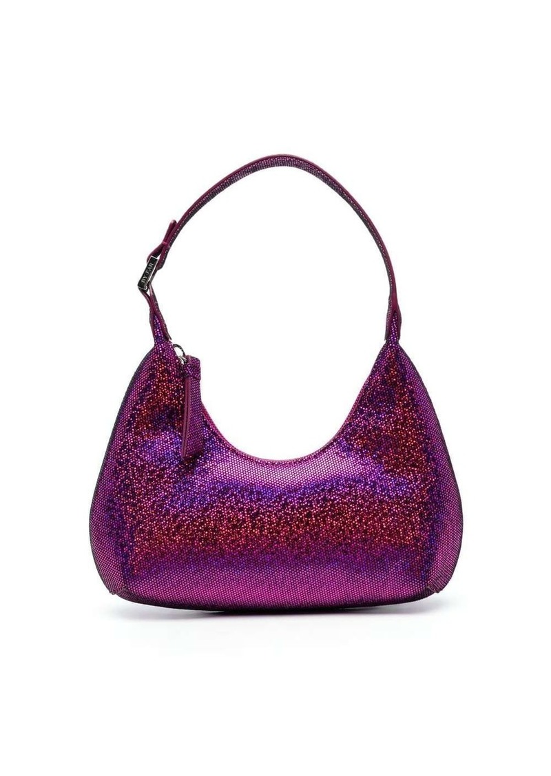 BY FAR glitter-detail shoulder bag