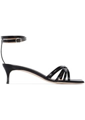BY FAR Kaia 50mm patent leather sandals