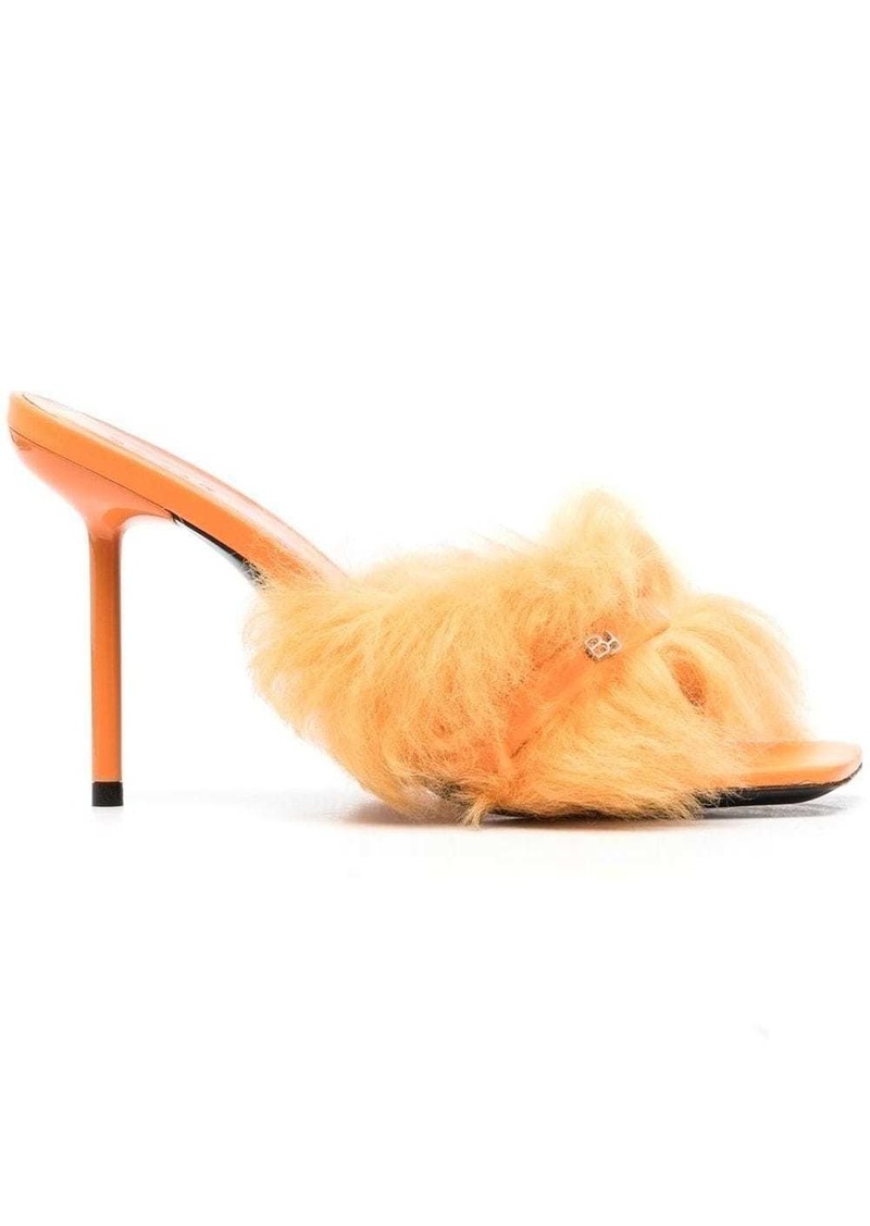 BY FAR Kenny faux-fur mules