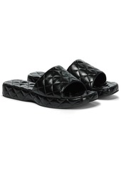BY FAR Lilo quilted leather slides
