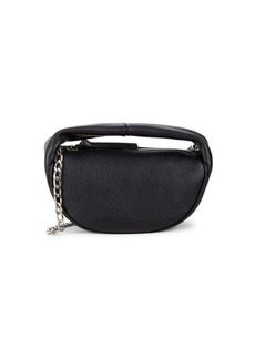 BY FAR Micro Crush Leather Shoulder Bag
