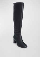 BY FAR Miller Leather Knee Boots