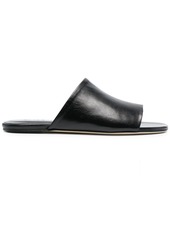 BY FAR open-toe leather mules