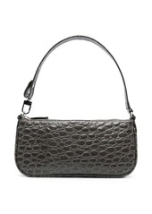 BY FAR Rachel crocodile-embossed shoulder bag