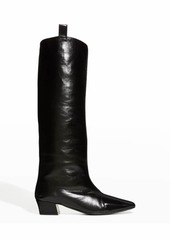BY FAR Remy Leather Slouchy Tall Boots