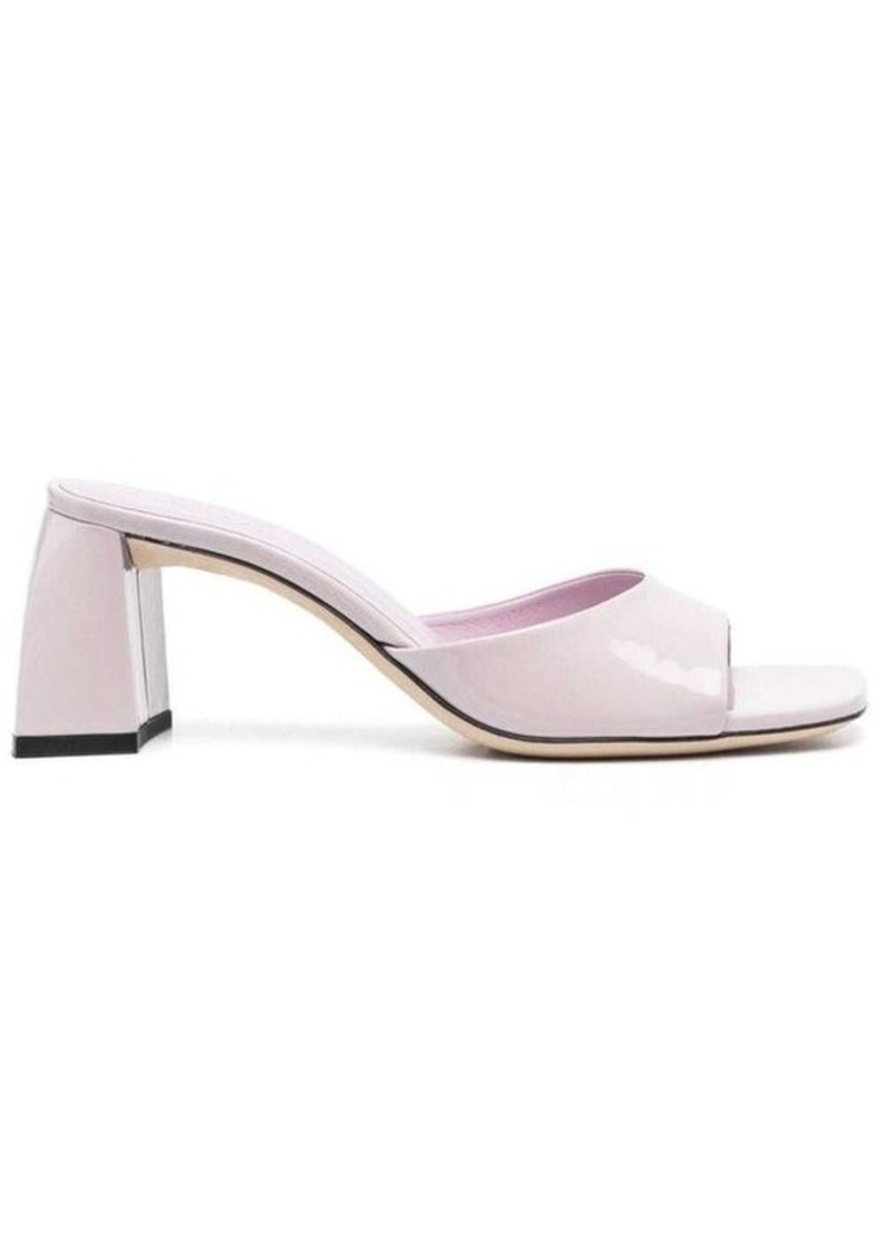 'Romy' Pink Mules in Patent Leather Woman By Far