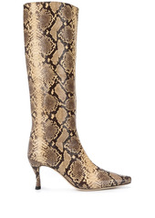 BY FAR snakeskin print boots