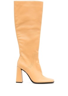 BY FAR Tia leather knee-high boots