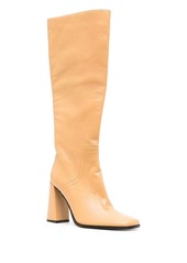 BY FAR Tia leather knee-high boots