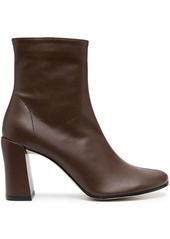 BY FAR Vlada 80mm leather ankle boots