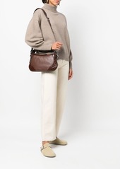 BY FAR Yana embossed-panel shoulder bag