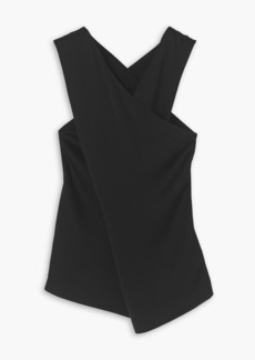 By Malene Birger - Bosea draped wrap-effect crepe blouse - Black - DE 44