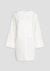 By Malene Birger - Baltimore cotton-poplin and piqué top - White - DE 34