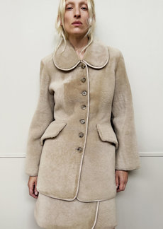 By Malene Birger - Chani Fur Mini Skirt - Neutral - EU 36 - Moda Operandi