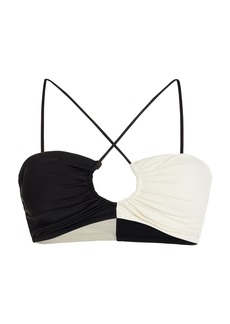 By Malene Birger - Exclusive Seabay Bikini Top - Black/white - M - Moda Operandi