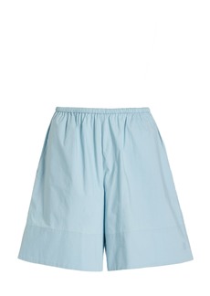 By Malene Birger - Exclusive Siona Cotton Shorts - Blue - EU 36 - Moda Operandi
