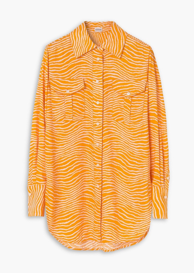 By Malene Birger - Feeria printed crepe shirt - Orange - DE 32