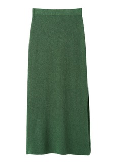 By Malene Birger - Kyara Ribbed Knit Maxi Skirt - Green - M - Moda Operandi